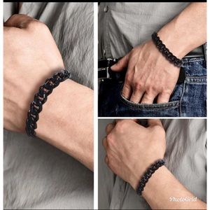 Metal Stainless Steel Curb Chains Bracelet / Men